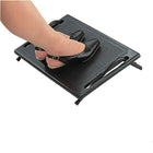 DAC Repose-pieds très robuste MP-50 à angle fixe, noir-18 po x 11,5 po