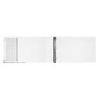 Bindertek - Reliure de format grand livre à 3 anneaux de première qualité - 2 po - feuilles de 11 x 17 po - blanc-Convient aux documents de 11 x 17 po