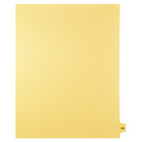 Markmaker - 25 tabs/PQT,5 PQT/Boite, Intercalaires imprimes Legal, Chamois, 1/15th coupe| format lettre, sans trous, Numero 195-Intercalaires imprimes Legal