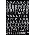 JAM Paper - Feuillets de lettres de l’alphabet, autocollants, argentés, 10/paquet (132811517g)-Argenté