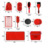 Oskar - Kit de lavage de voiture 11 pièces - Rouge-8