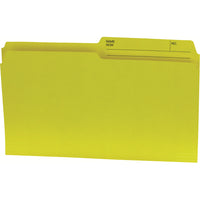 Hilroy - Chemises de classement, jaune, format légal, 9 po x 14 7/8 po, paquet de 100-Chemise à dossier de format légal