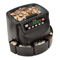 Cassida Compteur/trieur/emballeur de pièces de monnaie C200-Pièces de monnaie compatibles : pièces de deux dollars 
canadiens, de un dollar canadien, de vingt-cinq cents, de dix cents, de cinq cents et d'un cent