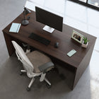 Sauder 59"W La Collection Affirm Bureau - Finition Noble Elm-   Bords thermoplastiques résistants aux chocs et de haute qualité
