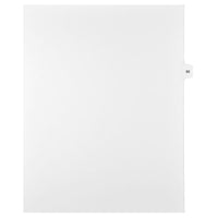 Mark Maker – Onglets séparateurs juridiques blancs, 1/15 onglets, format lettre, sans trous, numéro 95, 25/paquet-Onglets séparateurs blancs, 1/15 onglets