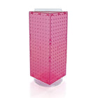 Azar Displays – Présentoir à panneaux perforés emboîtables à 4 côtés, 20 x 8 x 8 (po), rose (703385-PNK)-Dimensions : 20 long. x 8 larg. x 8 prof. (po)