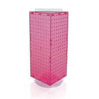 Azar Displays – Présentoir à panneaux perforés emboîtables à 4 côtés, 20 x 8 x 8 (po), rose (703385-PNK)-Dimensions : 20 long. x 8 larg. x 8 prof. (po)