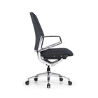 DecentLiving - Chaise de bureau à hauteur standard - Noir-Mécanisme d'assise Bock de conception allemande