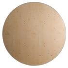 Flash Furniture – Table de banquet pliante de 72 po de diamètre avec rebords en métal, bois clair (XA72BIRCHM)-Capacité de charge statique de 661 lb