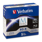 Verbatim – M DISC BD-R 25 Go 4X avec surface marquée, boîtier de 5-Vitesse d'enregistrement/lecture/écriture : 4X