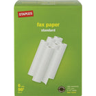 Staples - Rouleaux de papier thermique pour télécopieur, 8 1/2 po x 98 pi, paquet de 6-Papier télécopieur de qualité standard