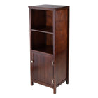 Winsome – Armoire à 2 tablettes et porte Brooke Jelly-Le cabinet/armoire Brooke polyvalent permet de ranger la literie dans les salles de bain, les fournitures dans les bureaux, le contenu multimédia dans les salons et a bien d’autres usages