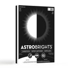 Astrobrights - Papier cartonne colore, 8,5 po l x 11 po H, 65 lb/176 gsm, blanc brillant et noir eclipse,classique, 100 feuilles-Poids de base : 65 lb./176 gsm