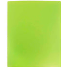 JAM Paper Chemise de présentation 2 pochettes, limette, 9 x 12 po, clair, 12/paq.-finition : lisse