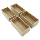 Cathay Importers Organisateur rectangulaire bentwood, 6 " L x 3" P x 2" H, ensemble de 4-Taille: 6 " L x 3" P x 2" H