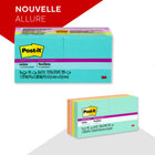 Post-it - Feuillets super collants, collection Éclat de lumière, 1 7/8 po x 1 7/8 po, 720 feuillets/bloc, paquet de 8-Les Feuillets super collants Post-it sont recyclables