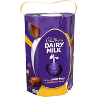 Cadbury UK - Lait laitier Geste spécial oeuf de Pâques - 245g-1 oeuf de Pâques creux en chocolat Dairy Milk, 1 Barre de chocolat Dairy Milk 45g, 1 Barre de chocolat Carmel Dairy Milk 45g