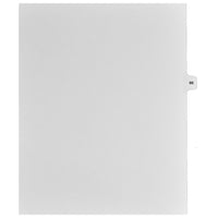 Markmaker - Intercalaires imprimes Legal, Blanc, 1/15th coupe, format lettre, sans trous, 25 tabs/PQT, 5 PQT/Boite, Numero 66-Intercalaires imprimes Legal