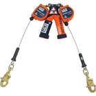 DBI-SALA – Lignes de vie autorétractables Nano-Lok Edge avec mousqueton pivotant, 2 jambes-Spécialement conçues pour se fixer au pied et pour des utilisations avec rebords tranchants