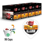 East Coast Coffee - Atlantic Sunrise, mélange du petit-déjeuner, torréfaction légère, velouté, 96 capsules K-Cup, recyclable-96 par boîte