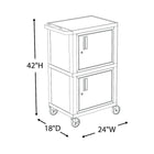 Char A/V Tuffy, armoire double 42po haut (WT50-N)-2