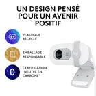 Logitech - Brio 100 Webcam Full HD - Blanc cassé-Poids: 0,16 lb