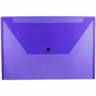 JAM Paper - Enveloppes en plastique avec fermeture à pression - Livret légal - 9.75" x 14.5" - Poly violet - Paquet de 12- Couleur violet