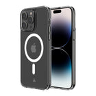 AXS - ULTRA CLEAR etui Compatible avec MagSafe teste contre les chutes pour Apple iPhone 14 Pro Max, Transparent-Compatible MagSafe