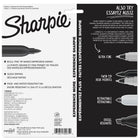 Marqueurs permanents Sharpie, pointe fine, couleurs variées, paquet de 12-Paquet de 12 couleurs : aqua, baie, noir, bleu, brun, vert, limette, orange, violet, rouge, turquoise, jaune