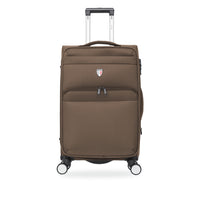 TUCCI Italy - MENORI Valise à roulettes 20 po - Marron-Conçu en Italy