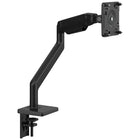 Bras de moniteur Humanscale M2.1-La fonction d'arrêt intelligent du M2.1 permet à l'utilisateur d'arrêter chaque articulation n'importe où le long de sa rotation pour éviter que le moniteur ou le bras ne se trouve sur les bords du bureau. De plus, un indicateur de contrepoids intégré permet à l'installateur de contrebalancer le poids du moniteur sans moniteur.