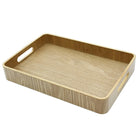 Cathay Importers - 13"W x 8.5"D x 2"H, Bentwood rectangulaire plateau avec poignées, Paq./2-Apparence contemporaine