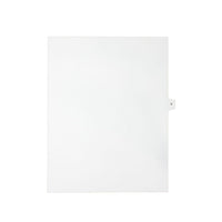 Mark Maker – Onglets séparateurs juridiques blancs, 1/15 onglets, format lettre, sans trous, lettre V, 25/paquet-Onglets séparateurs blancs, 1/15 onglets