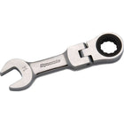 Dynamic Tools – Clé à cliquet à tête flexible trapue de 17 mm-Taille : 17 mm