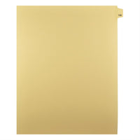 Markmaker - Intercalaires imprimes Legal, Chamois, 1/25th coupe, format lettre, sans trous, 25 tabs/PQT, 5 PQT/Boite, Numero 126-Intercalaires imprimes Legal