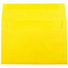 JAM Paper Enveloppes Brite Hue format livret en papier recyclé, ferm. gommée, 6 x 9 1/2 po, jaune, paq./100-Taille : A10 (6 x 9 1/2 po)
