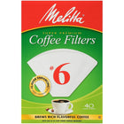 Melitta – Filtres à café, style cône, n° 6, paq./40-Idéal pour tout petit commerce ou bureau à domicile