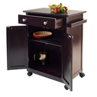 Winsome – Chariot de cuisine Savannah, espresso-Assemblage nécessaire
