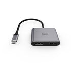 Kopplen USB- C vers HDMI et DisplayPort Adaptateur multi-affichage-DisplayPort 1.4 actif: Multi-Display (MST) avec système Windows: prend en charge un affichage unique à 7680x3840 @ 30Hz avec la carte graphique DSC1.2 SST avec système Mac: prend en charge un affichage unique à 5120x2880P à 60Hz