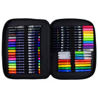 Tombow - Coffret de rangement à fermeture éclair pour marqueurs - Noir-Pochette intérieure en maille transparente pour les accessoires