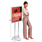 Azar Displays – Support de type chevalet avec cadre simple (300702)-Métal