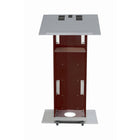 Urbann Lutrin K2 avec roulettes - aluminium et bois - tout acajou-610 mm x 510 mm x 1143 mm (24" x 20" x 45")