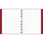 Blueline® - Cahier MiracleBind à couverture rigide, 150 pages, 9 po x 7 po, rouge genre lézard, 150 pages-150 pages réglées MiracleBind à micro-perforations avec marge