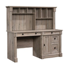 Sauder 59"W La Collection Palladia Bureau - Finition Split Oak-Grand tiroir/plateau avec glissières métalliques et butées de sécurité avec panneau rabattable pour clavier/souris