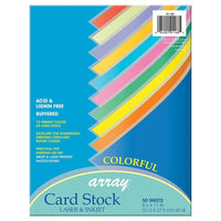 Pacon - Papier cartonné, 8,5 x 11 po, couleurs variées, 150/paquet (PAC101168)-Sans acide et sans lignine