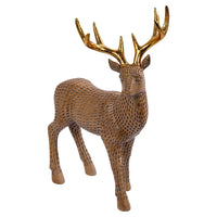 CTG – Figurine de chevreuil debout, beige-Mesure: cette jolie statue de cerf debout mesure 23cm L x 35,6cm H x 8,9cm l (9" L x 14" H x 3,5" l)
