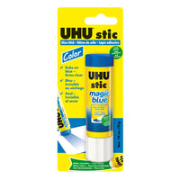 Bâton de colle bleue UHU - 21 g-Formule sécuritaire, sans acide et non toxique, composée à 98 % d’ingrédients naturels