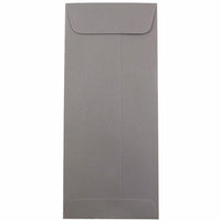 JAM Paper Enveloppes ouvertes au bout format invitation avec fermeture gommée, 4 1/8 x 9 1/2 po, gris foncé, 1000/paquet-Gris foncé