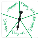 Learning Advantage –Plateaux avec flèches pivotantes transparents, 5/paquet (CTU7350)-Plateaux pivotants vierges et transparents pour faciliter leur conception avec des marqueurs non permanents