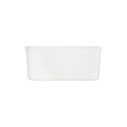 Gry Mattr - Boîte de rangement avec couvercle de 14,4 x 10,45 x 6,5 po - grande - blanche-Polypropylène blanc